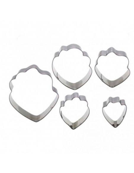 Set de 5 cortadores peonias