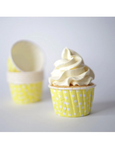 Cápsulas amarillas lunares blancos con Pliegues Cápsulas amarillas lunares blancos con Pliegues