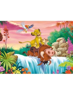 Papel de azúcar El Rey León para tarta rectangular