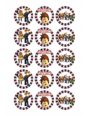 Papel de azúcar para galletas Roblox