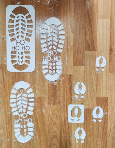 Plantilla Huellas Papá Noel 2