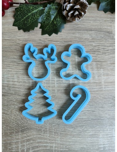 Set 4 Mini Cortadores Navidad