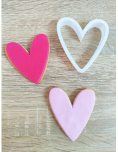 Cortador Corazón Alargado para galletas