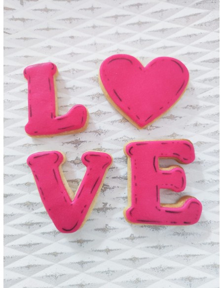 Cortador LOVE para galletas
