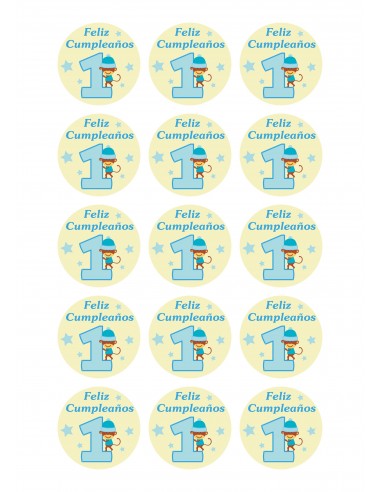 Papel de azúcar cumpleaños