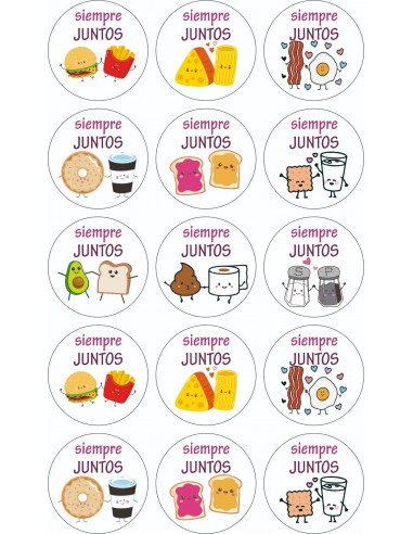Papel de azúcar Siempre Juntos