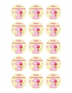 Papel de azúcar cumpleaños