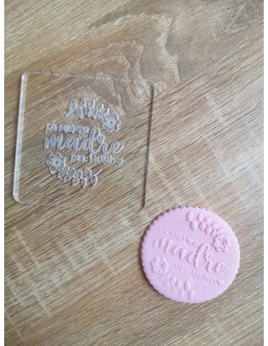Sello "Mejor madre del mundo" para galletas
