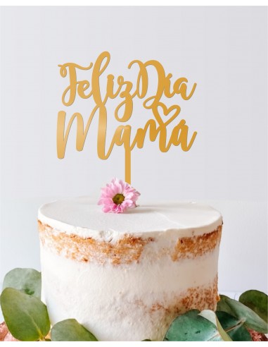 Topper tarta Feliz Día Mamá