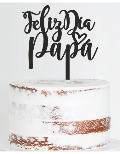 Topper tarta Feliz Día Papá