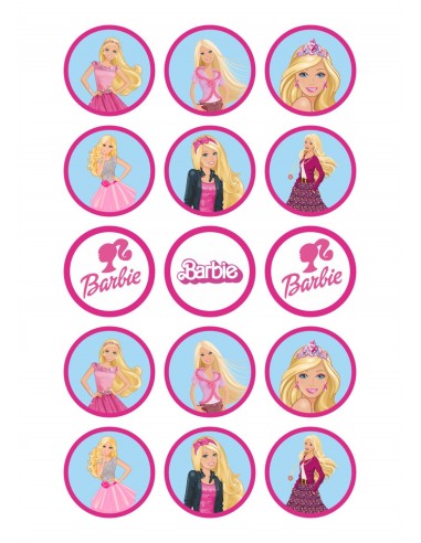 Papel de azúcar Barbie para galletas