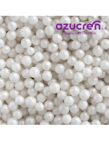Perlas de azúcar blancas de 4 mm