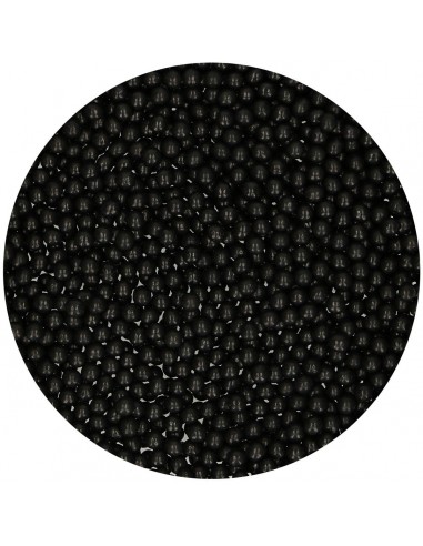 Perlas de azúcar negras de 4 mm