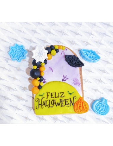 8 Mini Cortadores con marcador Halloween