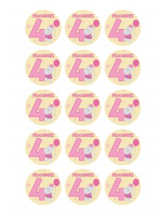 Papel de azúcar cumpleaños