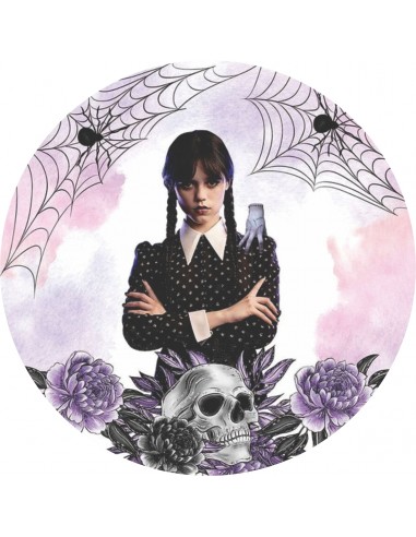 Papel de azúcar Merlina para tarta