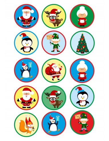 Papel de azúcar Navidad