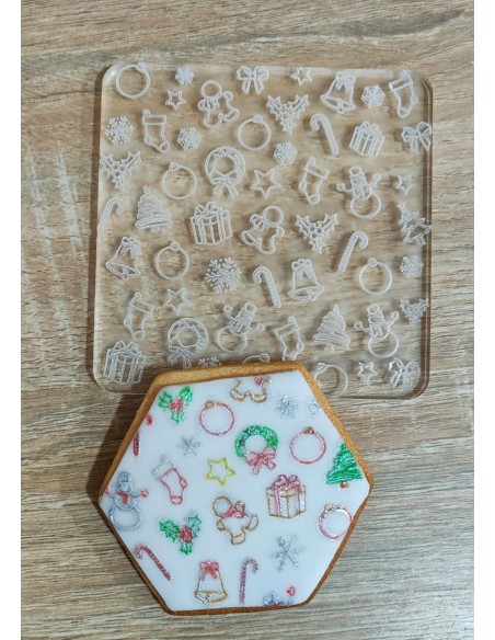 Sello para galletas dibujos Navidad