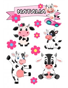 Papel comestible figuras vacas