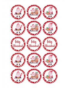 Papel comestible Santa para galletas