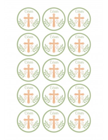 Papel comestible Cruz personalizado
