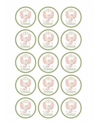 Papel comestible Paloma personalizado