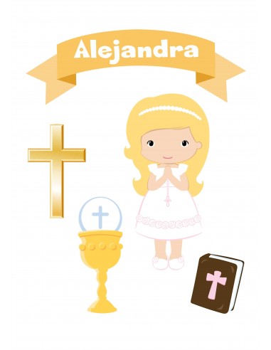 Papel de azúcar figuras Comunión