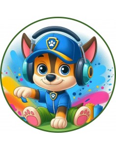 Papel de azúcar Chase Patrulla Canina