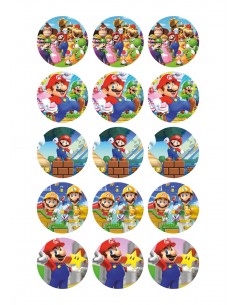 Papel de azúcar Super Mario Bros para galletas