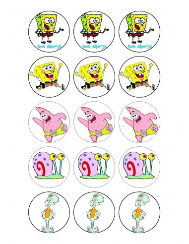 Papel de azúcar Bob Esponja