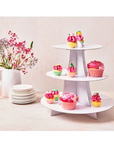 Stand blanco para cupcakes