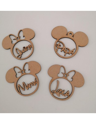 Adornos árbol Navidad Mickey y Minnie