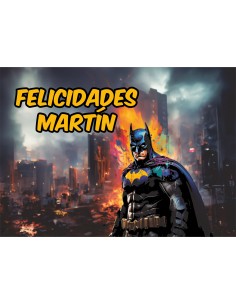 Papel de azúcar Batman personalizado