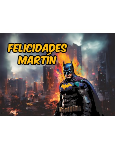 Papel de azúcar Batman personalizado