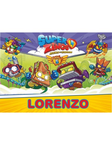 Papel de azúcar para tarta personalizado Superzings