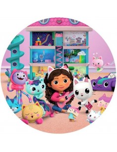 Papel de azúcar para tartas Gabby y la casa de muñecas