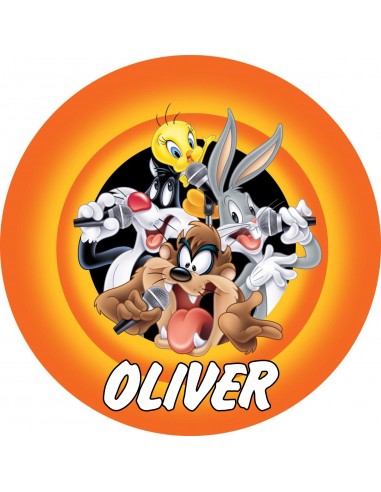 Papel de Azúcar Looney Tunes Con Nombre