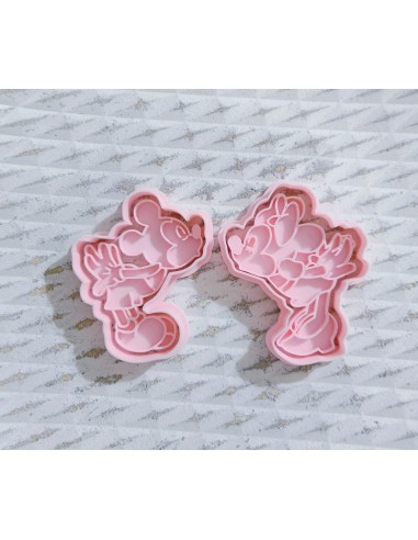 Set 2 Cortadores con marcador Minnie y Mickey