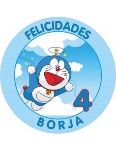 Papel de Azúcar Doraemon Personalizado