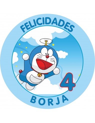 Papel de Azúcar Doraemon Personalizado