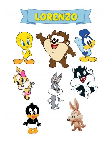 Papel de Azúcar Figuras Baby Looney Tunes