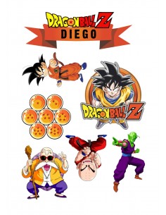 Papel de Azúcar Figuras Bola de Dragón