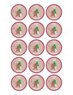 Papel de azúcar navideño