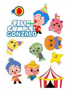 Papel Comestible Figuras Payaso Plim Plim