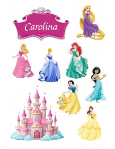 Papel de Azúcar Figuras Pincesas Disney