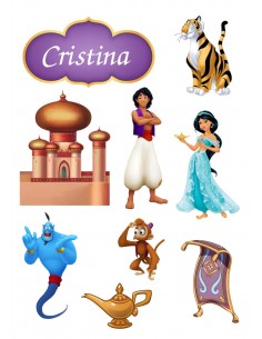 Papel de Azúcar Figuras Aladdin