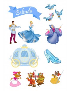 Papel de Azúcar Figuras Cenicienta