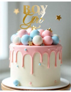 Topper para tarta Boy or Girl