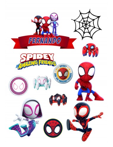 Papel Comestible Figuras Spidey