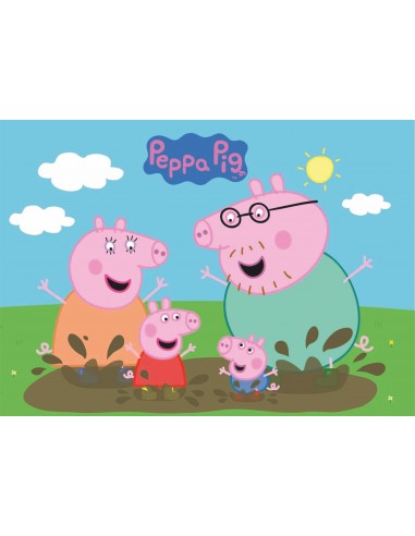 Papel de Azúcar Peppa Pig Rectangular